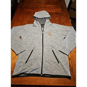 Alaska Last Frontier 1959 Hoodie Full Zip Jacket Gray Size M Sweater Women(A926)